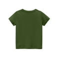 thumbnail image 4 of YOUYEDIAN Birthday 7 Year Old Girl T Shirt - I was 6 Now I'm 7 67 Funny Cute Short Sleeve Crew Neck Tops (Army Green, 8-9 Years), 4 of 5