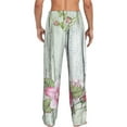 thumbnail image 3 of Disketp Vintage Wood With Floral Men'S Pajama Pants - Ultra Soft Fleece Sleep And Lounge Pants (Size: S-Xxl), 3 of 9