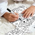 thumbnail image 6 of WOYY Girls Halloween DIY Coloring Long Sleeve Top Pants Pajama Sets Sleepwear, Sizes 2-10, 6 of 7