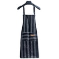 thumbnail image 1 of Adjustable Bib Chef Apron with 2 Pockets Wearproof and Tearproof Cooking Apron for Men Women 66x75cm, 1 of 8