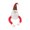 B, variant on Christmas Tree Top Star Santa/Snowman/Elfs Hug Tree Toppers for Shopping Mall Display Stylish Festival Ornament