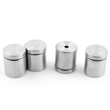 

Unique Bargains 4pcs 25mmx30mm Stainless Steel Standoff Hardware for Glass Picture Poster Hanger