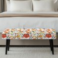 thumbnail image 5 of Chririnla Stretch Bench Covers, Wildflower Floral Print Polyester Spandex Fabric Wear Resistant Bench Slipcover for Home Living Room, 5 of 9