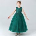 thumbnail image 1 of Cadeau pour Filles, Costume Princess à Imprimé Papillons, Robe Loli Mignonne pour Enfants, Col Rond, Manches Courtes, Nœud Brodé, Bouffante, Robe Princess, 1 of 2