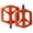 Color:Orange, variant on Bicycles Pedals Nonslip Wide Platform Bikes Flat Pedals 9/16Inch Thread Sealed Bearing Dustproof Mountain Bikes Pedals