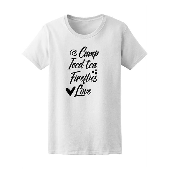 Camp Iced Tea Fireflies Love T-Shirt Women -Image by Shutterstock, Female Large