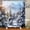 ndhd5778, variant on Natural landscape Shower Curtains Bathroom Curtain Snow Scene Cedar Waterproof Polyester Bath Curtain Home Decorationwith