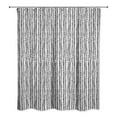 thumbnail image 2 of Creative Products Black And White Herringbone Pattern 71x74 Shower Curtain, 2 of 7