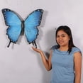 thumbnail image 3 of Blue Butterfly Insect Over Sized Statue, 3 of 13