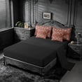 thumbnail image 3 of meiyoeat Western Vintage Damask 7-Piece King Bedding,Retro Print King Bed in a Bag For Men Women,Black Reversible, 3 of 7