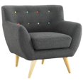 thumbnail image 1 of Pemberly Row Chaise d'Appoint en Tissu en Gris, 1 of 1