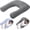 Dark Grey, variant on Cooling U Shaped Pillow for Neck, Contour Shoulder Pillow for Side Sleepers, Ergonomic Body Pillows for Adults, Hug Pillow with Washable Cover for Back, Shoulder Pressure Reduce (Light Grey)