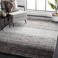 thumbnail image 2 of SAFAVIEH Berber Bijar Abstract Polyester Shag Area Rug, Grey/Dark Grey, 6' x 9', 2 of 11