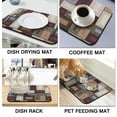 thumbnail image 4 of Washable Rubber Abstract Contemporary Dish Drying Mats for Kitchen Counter Home Large Coffee Bar Pad Accessories and Decor for Utensils Stemware 23.5''x15.5'', 4 of 6