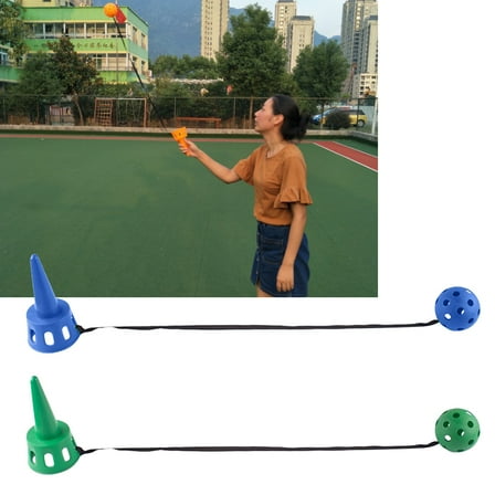LEORX 2Pcs Scoop Ball Catch and Toss Game Set Assorted Color Lightweight Durable for Outdoor