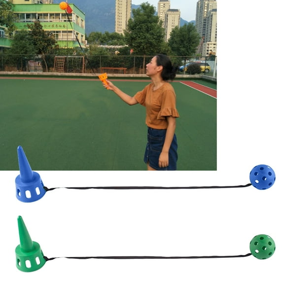 LEORX 2Pcs Scoop Ball Catch and Toss Game Set Assorted Color Lightweight Durable for Outdoor