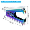 thumbnail image 2 of Uxcell Acrylic Staple Remover, Portable Lockable Jaw Style Staple Puller Removal Tool with Plastic Box, Rainbow, 2 of 6