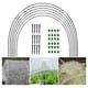 thumbnail image 1 of 18 aros de invernadero tipo túnel, invernadero elevado, aros de invernadero, túneles de soporte para cultivo de plantas, casas de jardinería, marco de cultivo de fibra de vidrio para jardines, 1 of 6