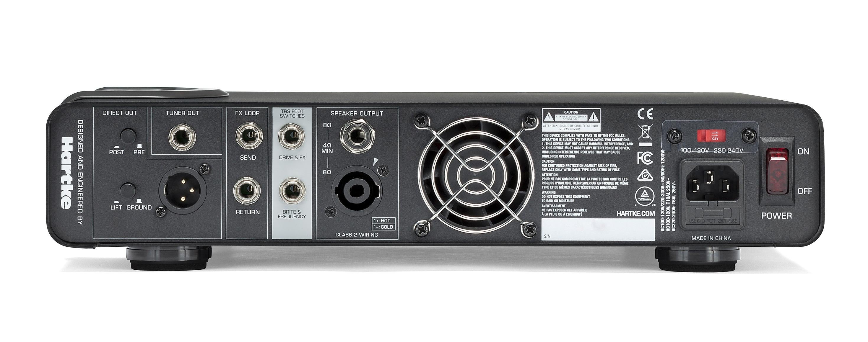 Hartke 800 Watt Lightweight Bass Head with Tube Preamp - LX8500