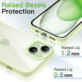thumbnail image 5 of JETech Case for iPhone 15 6.1-Inch, Shockproof Phone Bumper Cover, Solid Color Matte TPU Frame, Anti-Scratch Clear Back (Green), 5 of 6