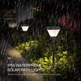 thumbnail image 3 of LED Solar Path Stake Lights Outdoor Lawn Lights Lighting Control Waterproof In-Ground Landscape Lamp for Wedding Party Yard Walkway Patio Decoration Lamp, 3 of 8