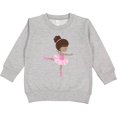 thumbnail image 2 of Inktastic African American Ballerina, Ballet Girl, Pink Tutu Toddler Sweatshirt, 2 of 4