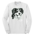 thumbnail image 2 of Border Collie Dog Lover Pet Owner Animal Lover Mens Long Sleeve Shirt, White, 2XL, 2 of 4