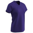 thumbnail image 2 of Star V-Neck T-Shirt, Girls' Small, Purple, 2 of 2