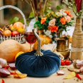 thumbnail image 1 of PENGXIANG 1 Pc Handmade Velvet Pumpkins Decor Super Soft Stuffed Pumpkin with Exquisite, 1 of 4