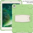 thumbnail image 5 of iPad 5th/6th Generation (9.7 inch, 2017/2018) Case,Dteck Shockproof Rubber 3-layer Protection Armor Hybrid Kickstand Protector Cover for iPad Air 2/iPad Pro 9.7" ,Matchagreen, 5 of 7