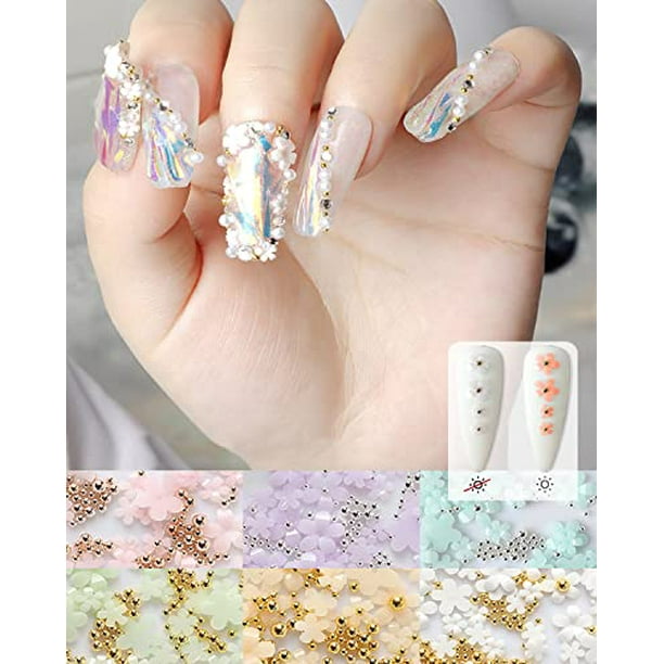 Flower Dangle Nail Charms -  Canada