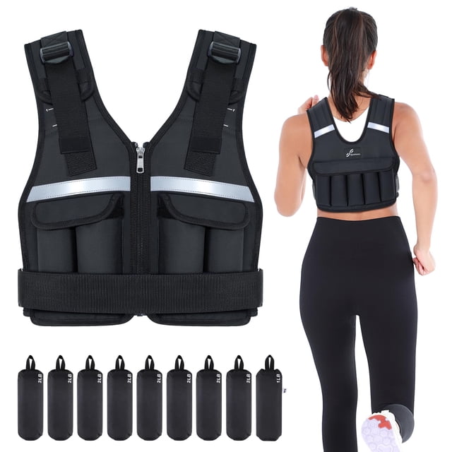 Chaleco pesado Sportneer ajustable de 1 a 8 kg para hombres y mujeres