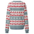 thumbnail image 3 of Womens Long Sleeve Christmas Tops Workout Shirts Print Sweatshirt Casual Pullover Holiday Graphic Tees Blouses, 3 of 6