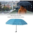 thumbnail image 2 of HUGFEGWE 10 Ribs Folding Umbrella, Protection, Dual Purpose, Lightweight, Compact, Wisteria Flower Print Design CA919-77645, 2 of 9