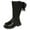 Black, variant on Krdevn Girls Boots - Cute Bow Knot Long Sleeve Boots for Big Girls Soft Sole Boots -Toddler Boots,Cowgirl Boots,Color:Black,Size:8-9 Years