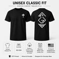 thumbnail image 6 of God Is Greater Than The Highs And Lows 2-Sided Faith T-Shirt, Christian Cross Mountain Wave Graphic Unisex Cotton Tee, 6 of 9