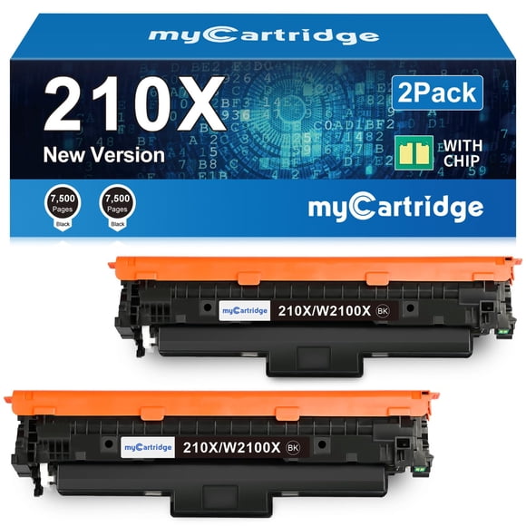Cartucho de tóner myCartridge 210X negro, paquete de 2, alto rendimiento, para HP