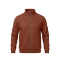 thumbnail image 3 of Bxsruta Mens Athletic Track Jacket Full Zip Workout Jacket Running Workout Sweatshirt Casual Outerwear, 3 of 7