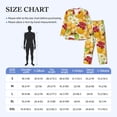 thumbnail image 4 of Balery Bees Honeycomb Pijama para Hombre de Dos Piezas con Manga Larga, Conjunto de Dormir y Descanso Suave con Bolsillos-Small, 4 of 7