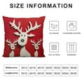 thumbnail image 5 of Nawypu  Christmas Pillow Covers , Xmas Red Elk Deer Decorative Throw Pillows Farmhouse Winter Holiday Cushion Case for Sofa Couch Outdoor Decor, 5 of 5