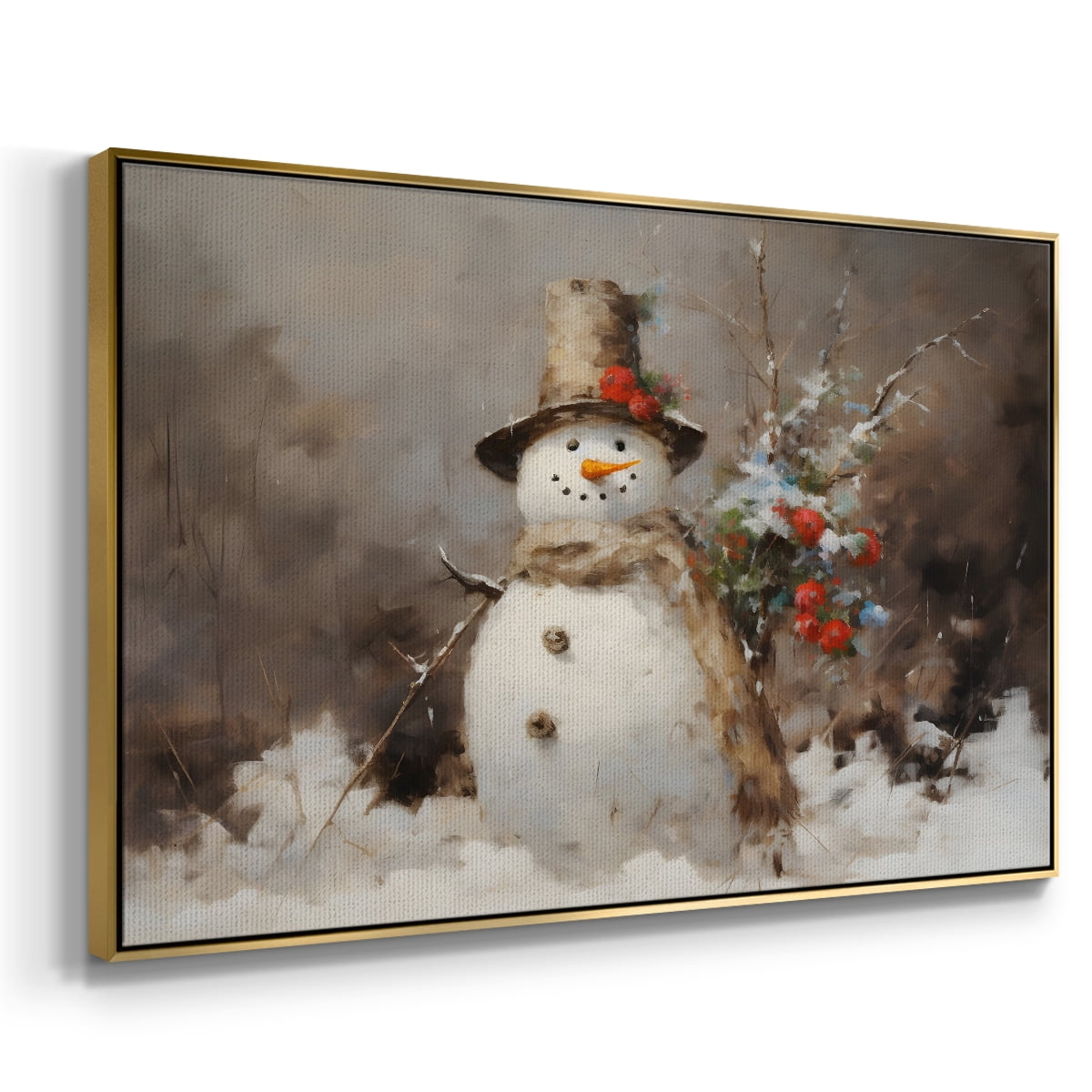 Vintage Landscape-CLXVII By Wexford Home Framed in Gold Wood Gallery Wrapped Canvas 27 in. x 41 in.