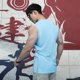 thumbnail image 5 of pstuiky Camisetas sin mangas para hombre, Camisa informal de color liso con cuello en V y botones sin mangas para hombre Camisas para hombres xl, 5 of 5