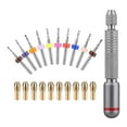 thumbnail image 5 of Dualoai Hand Drill Kit with 10Pcs Mini Pin Vise 360 Degree Rotation Compact Multipurpose, 5 of 7