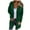 Green-1, variant on UYISJ Women's Wool Blend Winter Coat with Pockets Mid Long Open Front Warm Jacket Coat Lapel Collar Thick Wool Pea Coats Green L