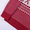 thumbnail image 4 of Chandail de Noël pour Femmes Col Rond Cardigan Mode Chandail en Molleton Moelleux Chaud Mignon Graphique Imprimé Tricoté Mi-Long Fermeture Manteau Tricoté Doux, 4 of 7