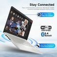 thumbnail image 6 of HP Student Business Laptop, Intel Processor N150 CPU, 14 Inch LED Portable Laptop, 8GB RAM, 128GB UFS + 256GB Extend Micro SD, Wi-Fi 6, Copilot AI, Windows 11 Pro, Silver, 6 of 8
