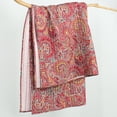 thumbnail image 6 of Levtex Home - Kimpton Navy - Throw - All Over Paisleys in Burgundy, Red - Quilted Throw (50x60in.) - Cotton/Cotton, 6 of 6