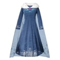 thumbnail image 4 of Disney Frozen Princess Elsa Dress Girl Cosplay Costume Birthday Carnival Party Snow Queen Long Sleeve Winter Clothes Kids Outfit, 4 of 5