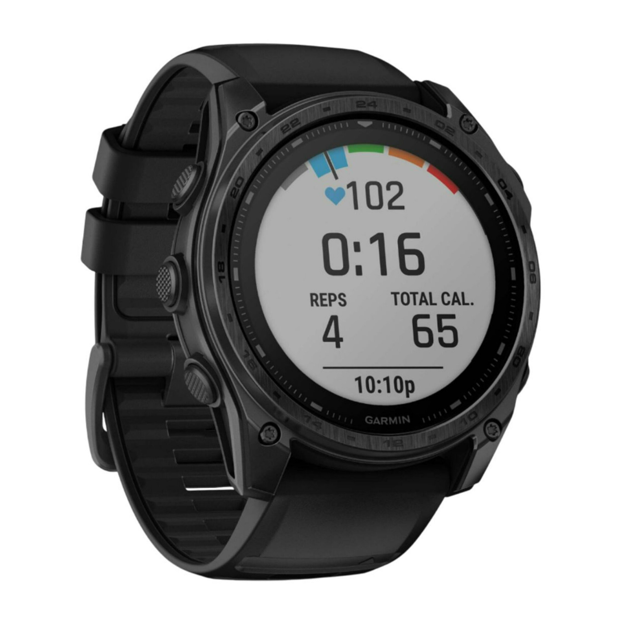 Garmin Tactix 8 51mm Sapphire Solar Elite Edition Smartwatch (Black) Bundle with Clip-On Light