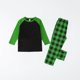 thumbnail image 1 of Pijama familiar europeo con estampado navideño de moda, traje para padres e hijos, blusa y pantalones de poliéster., 1 of 5